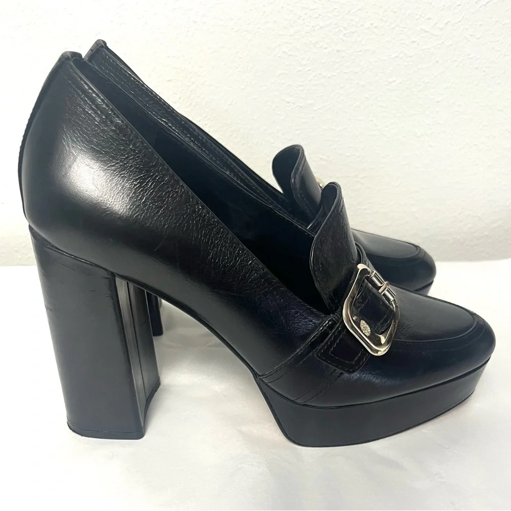 Vince Camuto Women's Grinilia Platform Loafer Clog, Black Size 8M